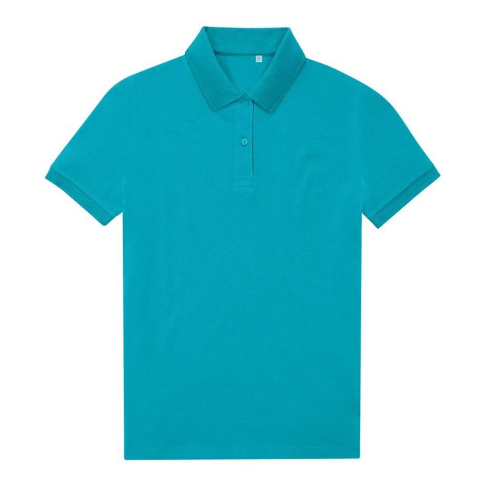 B&C Womens/Ladies My Eco Polo Shirt / Pop Turquoise